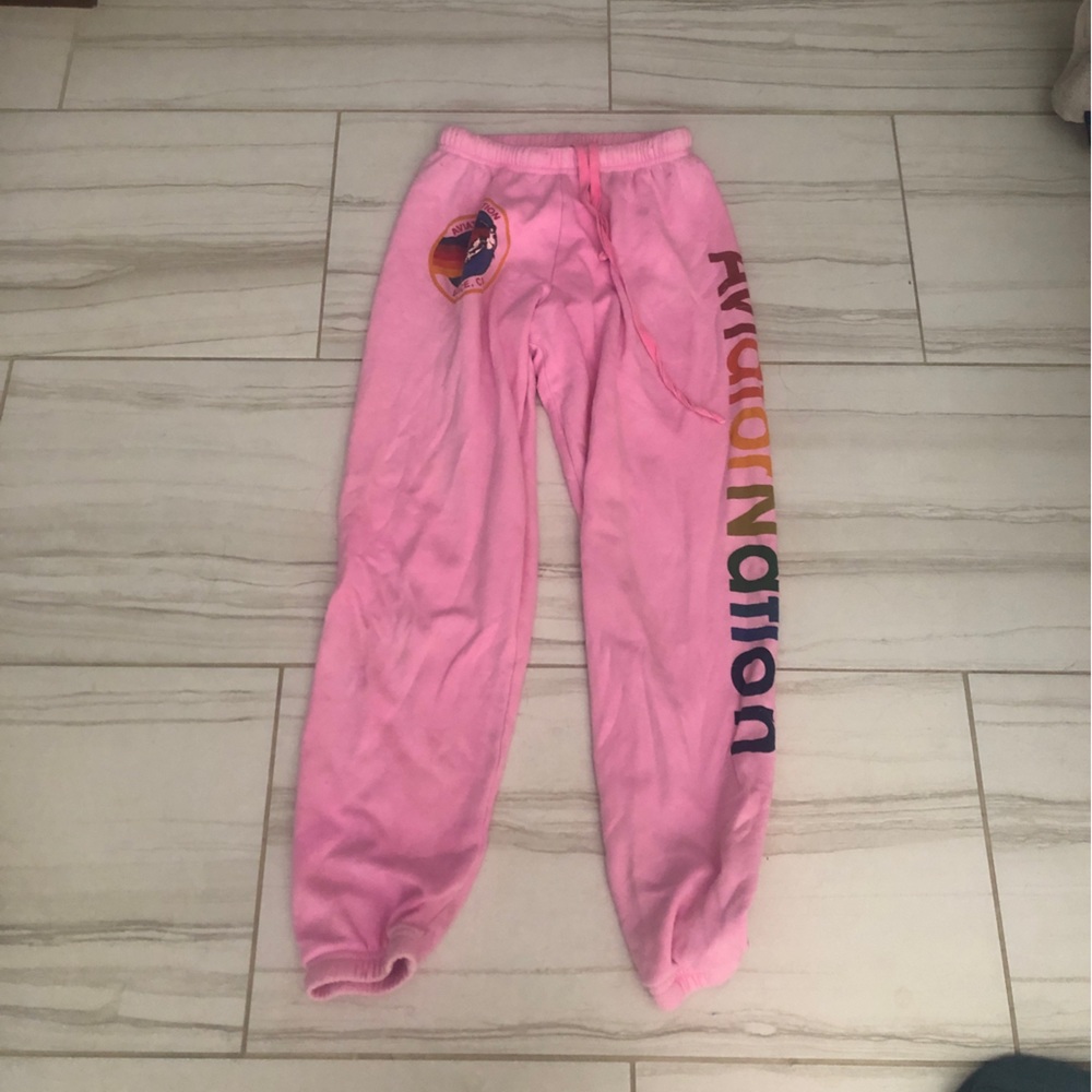 Aviator nation pink sweatpants! Woman’s XS.